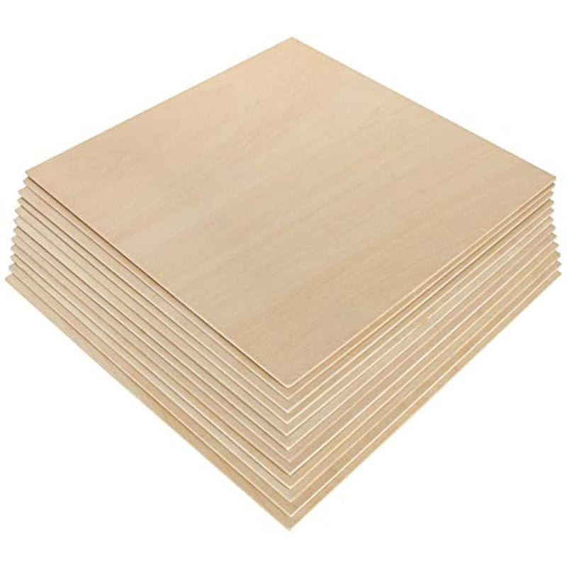 4 Pack, BASSWOOD Unfinished Wood Blocks for DIY Crafts- Cricut 12 x 6