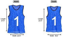 Unlimited Potential Nylon Mesh Scrimmage Team Practice Vests Pinnies Jerseys Bibs for Children Youth Sports Basketball, Soccer, Football, Volleyball (Pack of 12)