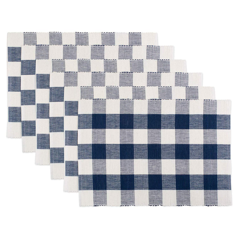 DII Cotton Buffalo Check Table Runner for Family Dinners or Gatherings, Indoor or Outdoor Parties, Halloween, & Everyday Use (14x72",  Seats 4-6 People), Orange & Black