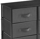 Sorbus Dresser with 5 Drawers - Furniture Storage Tower Unit for Bedroom, Hallway, Closet, Office Organization - Steel Frame, Wood Top, Easy Pull Fabric Bins (Black/Charcoal)