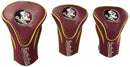 Team Golf NCAA Contour Golf Club Headcovers (3 Count), Numbered 1, 3, & X, Fits Oversized Drivers, Utility, Rescue & Fairway Clubs, Velour lined for Extra Club Protection