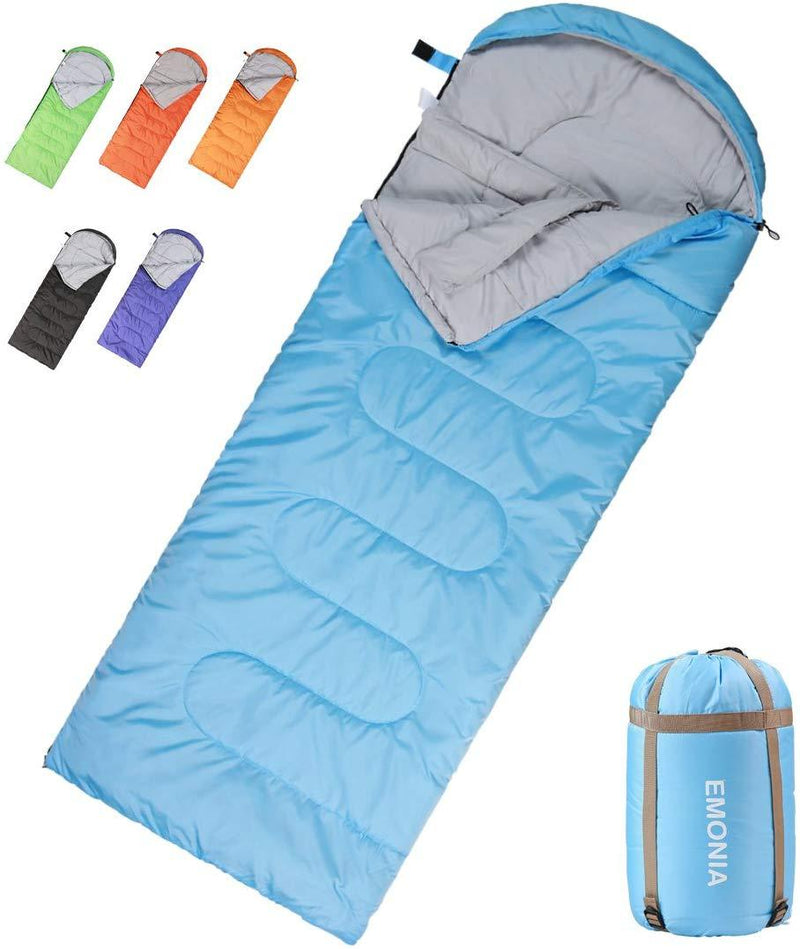 EMONIA Camping Sleeping Bag, 3 Season Waterproof Outdoor Hiking Backpacking Sleeping Bag Perfect for Traveling,Lightweight Portable Envelope Sleeping Bags