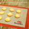 Silicone Baking Mat,2 Sheets Pack Size 16.5" x 11 5/8" Heat Range From -40℉ TO 500℉ Non Stick Even Heat Distribution Sheet for Macaron/Pastry/Cookie/Bun/Bread Making By SNUOEN