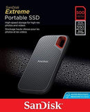 SanDisk 1TB Extreme Portable External SSD - Up to 550MB/s - USB-C, USB 3.1 - SDSSDE60-1T00-G25