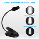 Book Light, MCHEETA Clip Reading Light for Bed, Led Reading Lamp Rechargeable in Bed, 4 LEDs Eye Protection Light