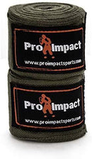 Pro Impact Mexican Style Boxing Handwraps 180" with Closure – Elastic Hand & Wrist Support for Muay Thai Kickboxing Training Gym Workout or MMA for Men & Women - 1 Pair