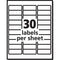 Avery 5160 Easy Peel Address Labels, White, 1 x 2-5/8 Inch, 3,000 Count (Pack of 1) Pack of 3