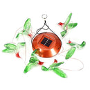 MYSWEETY LED Solar Mobile Wind Chime, Color-Changing Solar Powered LED Hanging Lamp Waterproof Six Hummingbird Wind Chimes for Outdoor Indoor Home Yard Garden Decoration