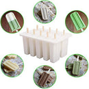 Goging Homemade Popsicle Molds Shapes, Silicone Frozen Ice Popsicle Maker-BPA Free, with 50 Popsicle Sticks, 50 Popsicle Bags, Funnel and Ice Pop Recipes(10 Cavities)