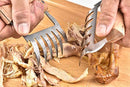 Aoucor Meat Shredder Bear Claws BBQ Stainless Steel Handheld Forks, Kitchen Tool for Shredding, Pulling, Handing, Lifting & Serving Pork, Turkey, Chicken, Brisket - Set of 2