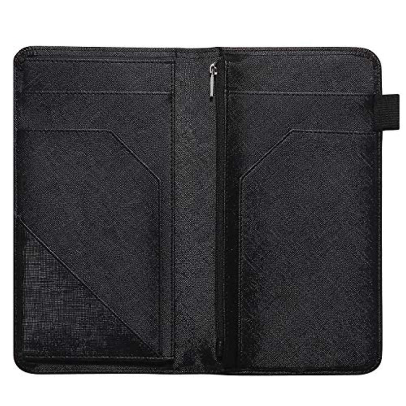 Server Book with Zipper Pocket Waitress Book Restaurant Waitstaff Organizer Fit Server Apron with Money Pocket 5" X 9" (Big Volume with Magnetic Closure) by Mymazn