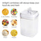 Airtight Food Storage Containers,Vtopmart 8 Pieces BPA Free Plastic Food Containers with Easy Lock Lids,for Kitchen Pantry Organization and Storage,Include 24 Free Chalkboard Labels and 1 Marker