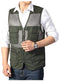 Men's Safari Fishing Hunting Mesh Vest Photography Work Multi-Pockets Outdoors Travel Journalist's Jacket