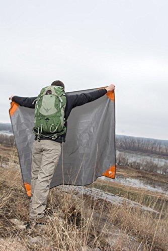 Pocket Blanket -Compact Picnic Blanket (60"x 56") - Sand Proof Beach Blanket / 100% Waterproof Ground Cover. Great Outdoor Blanket for Hiking, Camping, Picnics, Travel and Beach Trips!