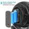 OPOLAR Clip Fan, 6700mAh Rechargeable Battery for Hurricane, USB or Battery Powered, Clip & Desk Electric Fan 2 in 1, Portable Small Handheld Fans, Quite for Office, Golf Cart, Car, Baby Stroller