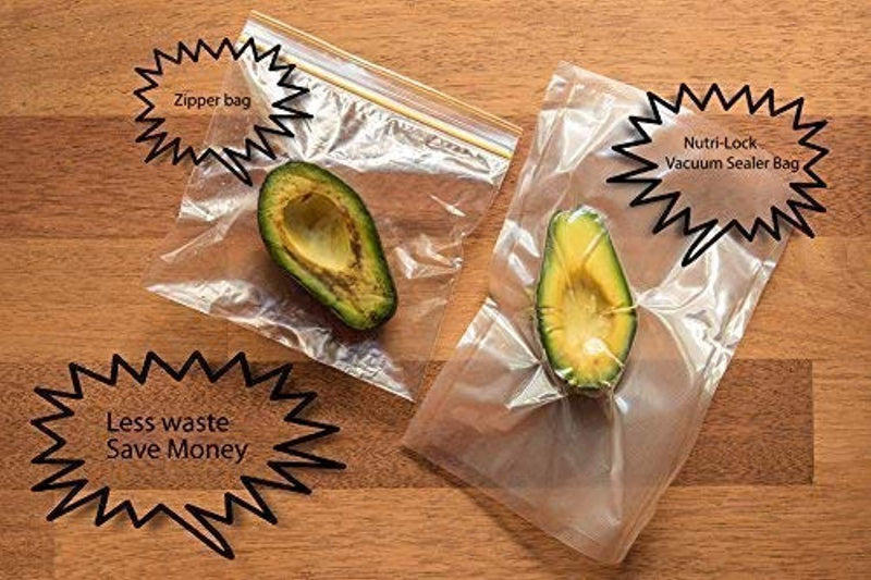 Nutri-Lock Vacuum Sealer Bags. 100 Gallon Bags 11x16 Inch. Commercial Grade Food Sealer Bags for FoodSaver, Sous Vide