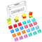 DIYSELF 36 pack fridge magnets for Whiteboard magnets mini refrigerator magnets strong office magnets Colorful Cute Fun Decoration (Glass)