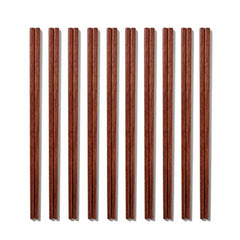 Wooden Chopsticks, Donxote 9.84 Inch Reusable Chinese Chopsticks Set of 10 Pairs