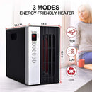 Portable Space Heater, 1500W Electric Heater with 3 Modes, Timer Setting, Remote Control Portable Cabinet Heater Intelligent Programmable Thermostat, Energy-Saving Indoor Infrared Heater for Home