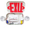 eTopLighting 2 Packs of LED Red Exit Sign Emergency Light Combo with Battery Back-Up UL924 ETL listed, EL2BR-2