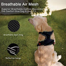 Supet Dog Harness No Pull, Adjustable Outdoor Pet Vest 3M Reflective Oxford Material Harness for Dogs Easy Control for Small Medium Large Dogs