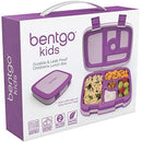 Bentgo Kids Childrens Lunch Box - Bento-Styled Lunch Solution Offers Durable, Leak-Proof, On-the-Go Meal and Snack Packing (Purple)