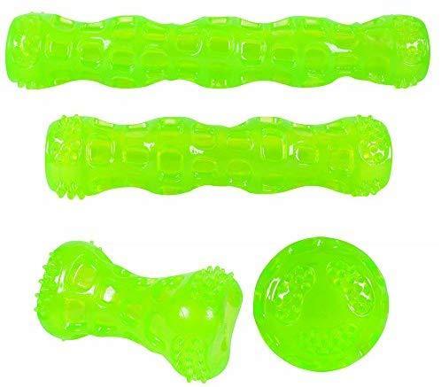 Hyper Pet DuraSqueaks Dog Toy Balls and Dog Chews (Squeaky Dog Ball For Interactive Play – Floating Dog Balls and Dog Toys)
