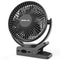 OPOLAR Clip Fan, 6700mAh Rechargeable Battery for Hurricane, USB or Battery Powered, Clip & Desk Electric Fan 2 in 1, Portable Small Handheld Fans, Quite for Office, Golf Cart, Car, Baby Stroller