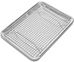 Baking Rack - Cooling Rack - Stainless Steel 304 Grade Roasting Rack - 10" X 15" - Heavy Duty Oven Safe, Commercial Quality Cooling Racks For Baking - Metal Wire Grid Rack Design by DuraCasa