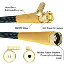 Pocket Hose 2018 Expandable Garden Hose 50Ft Extra Strong - Brass Connectors with Protectors 100% No-Rust & Leak, 9-Way Spray Nozzle - Best Water Hose for Pocket Use - 100% Flexible Expanding up to 50 ft