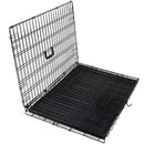 36" Double Door Folding Metal Dog Crate Pet Cage PCT02