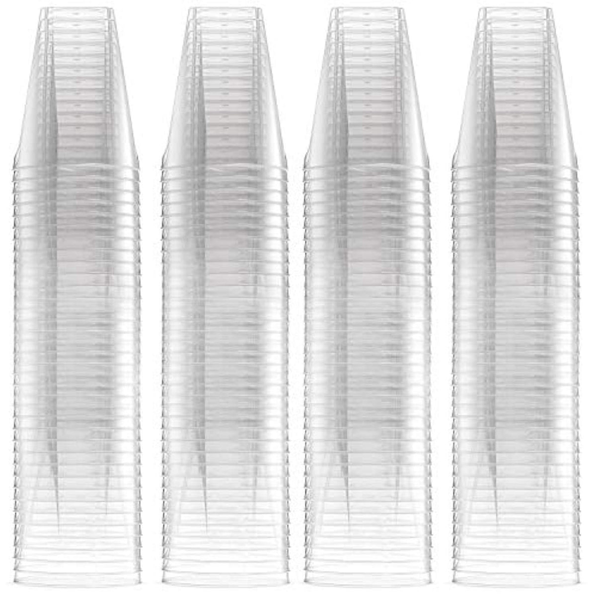 500 Disposable Hard Plastic Shot Glasses, 2oz(60ml) - Crystal Clear, Heavy Duty, Shatterproof & Reusable Shot Cups - for Shots, Vodka Jelly, Weddings, Dinners, Christmas, New Year - 100% Recyclable
