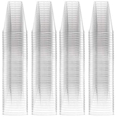 500 Disposable Hard Plastic Shot Glasses, 2oz(60ml) - Crystal Clear, Heavy Duty, Shatterproof & Reusable Shot Cups - for Shots, Vodka Jelly, Weddings, Dinners, Christmas, New Year - 100% Recyclable