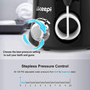Ikeepi Professional Oral Irrigator Dental Water Flosser, 7 Tips, Large Water Tank, 10 Water Pressure Levels, Easy Operation, Compact Design