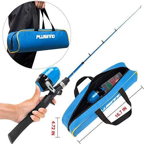 Kids Fishing Pole,Telescopic Fishing Rod and Reel Combos with Spincast Fishing Reel and String with Fishing Line
