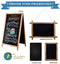 VersaChalk Small Frameless Black Acrylic Chalkboard Sign for Wall, 8 x 12 Inches