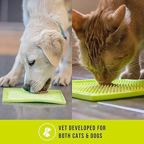 Hyper Pet Lickimat Slow Feeder Dog Mat & Boredom Buster (Perfect For Dog Food, Dog Treats, Yogurt, or Peanut Butter) [Fun Alternative to a Slow Feed Dog Bowl], Available in a Variety of Colors & Sizes