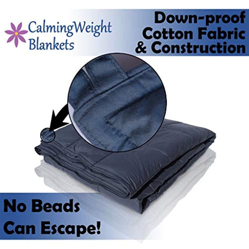CalmingWeight Blanket - Weighted Comfort Helps You Fall Asleep Faster and Stay Asleep - Machine Wash and Dry – for 170-230 Pound Individuals - 80x60- Queen - 20 pounds
