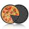 Pizza Pans, 2 Pack Segarty Carbon Steel Perforated Baking Pan with Nonstick Coating, 12 Inch Round Pizza Crisper Tray Tools Bakeware Set Cooking Accessories for Home Restaurant Kitchen