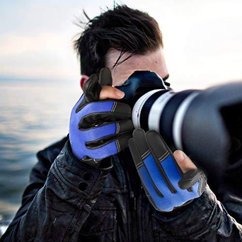 MANO Neoprene Fishing Gloves for Men and Women 2 Cut Fingers Flexible Great for Photography Fly Fishing Ice Fishing Running Touchscreen Texting Hiking Jogging Cycling Walking