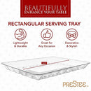 Plastic Serving Trays – Serving Platters | 12 Pack, 9"X13" | Rectangular Disposable Party Platters and Trays | Clear Disposable Serving Trays for Parties | Party Serving Trays and Platters