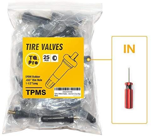 TQ Pro. TR414 Rubber Snap-in Tire Valve Stem (100pcs/bag) (Valve Tool in)