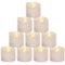 Luminara Flameless Candle Set of 3pcs,3.5-Inch by 5/7/9-Inch Pillar Candle with Moving Wick,Ivory