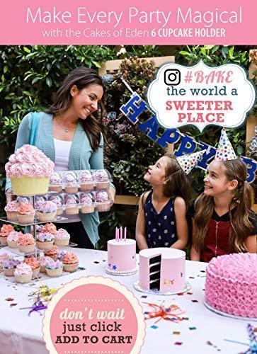 Kitchen Joy (12Pack x 12 Sets) STACK'nGO Cupcake Carriers - High Tall Dome Clear Containers Thick Plastic Disposable Storage Boxes.