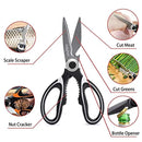 Kitchen Shears Kitchen Scissors Stainless - Multifunction Purpose Heavy Duty By Hskyhan