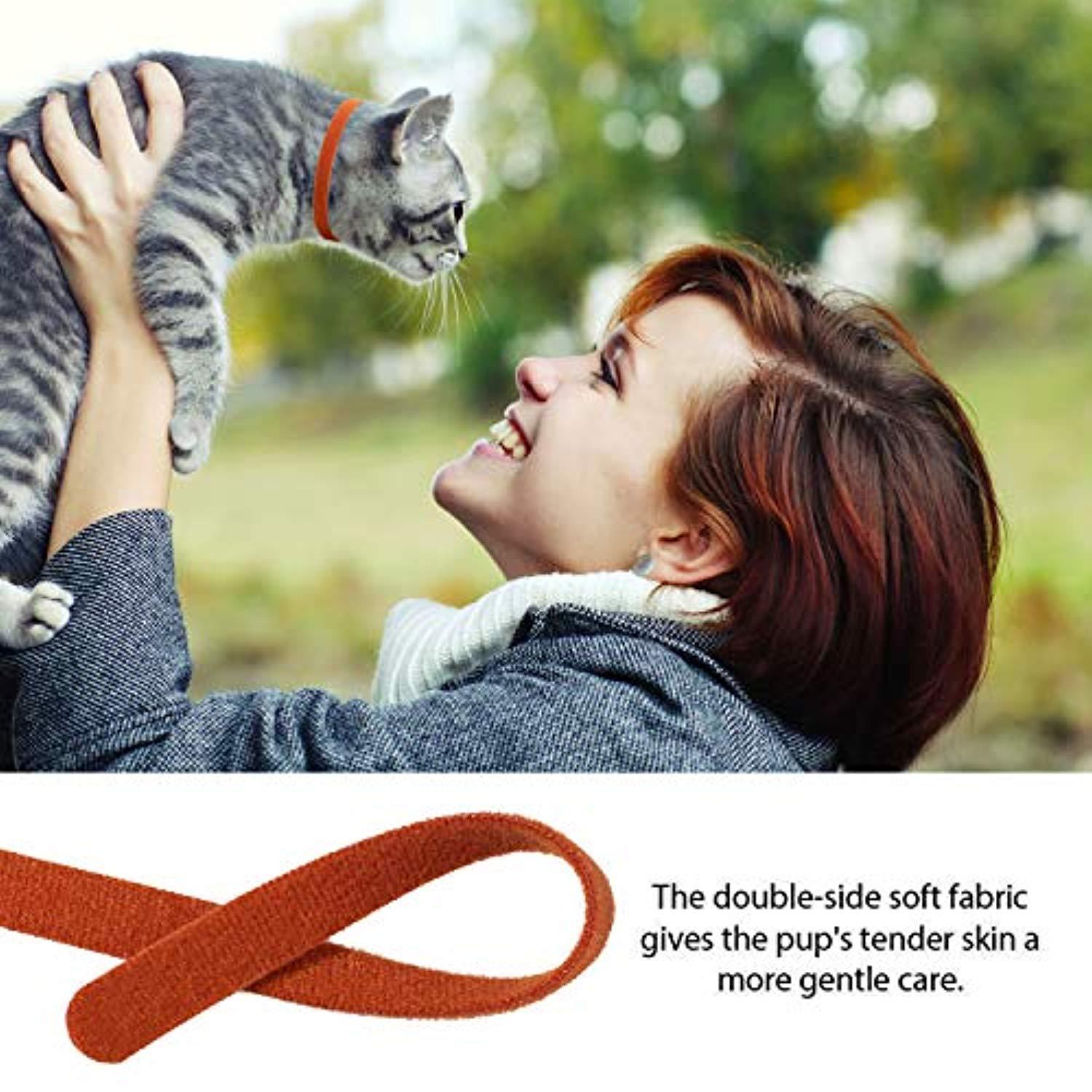 Whaline 20 Colors Puppy Whelping Collars Double-Sided Adjustable ID Collars Soft Bands for Newborn Pet Dog Cat, 13.8 Inches
