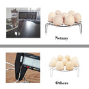 Netany 2 Piece Stainless Steel Egg Steamer Rack for Instant Pot Accessories /Steam Rack for Pressure Cooker Accessories