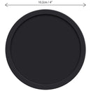 iGadgitz Home U6901 - BPA Free Silicone Coasters Non-slip Cup Mats, Pack of 8 - Round Shaped, 16oz Glass Size, Coffee Cups, Tea Cups & Bottles, Hot & Cold Drinks - Parties, Home, office & More - Black