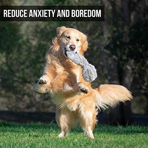 Hyper Pet Doggie Tail Interactive Plush Dog Toys(Wiggles, Vibrates, and Barks – Dog Toys for Boredom and Stimulating Play,Color Varies)