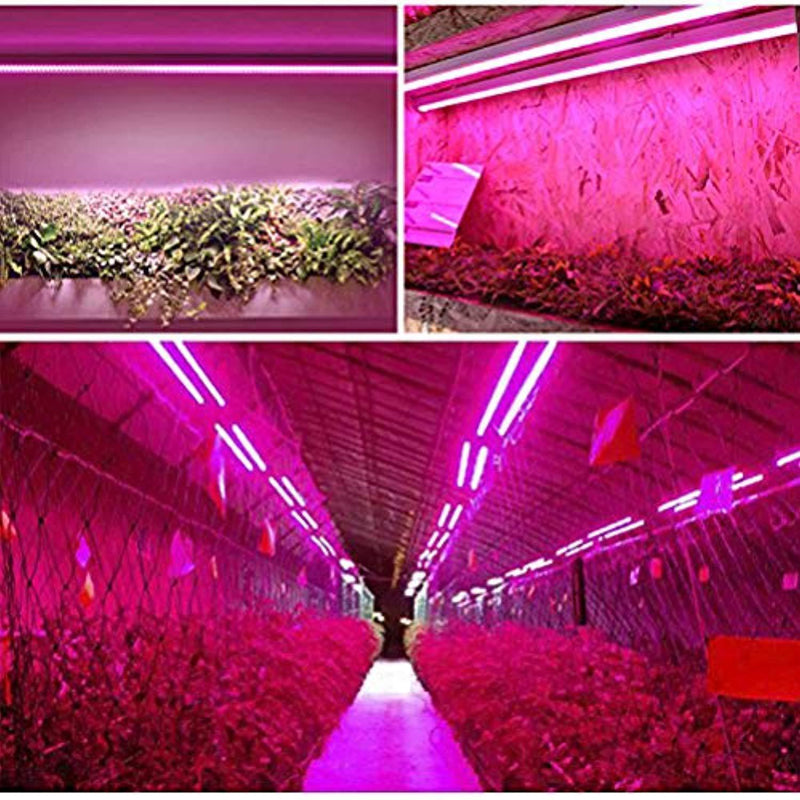 Monios-L 4FT LED Grow Light Full Spectrum 60W T5 High Output Integrated Fixture with Reflector Combo for Indoor Plants
